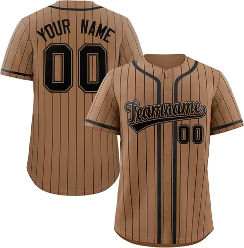 Vista 6 de Camiseta de béisbol de rayas finas personalizada hipster hip hop, camisetas deportivas con nombre y número del equipo personalizado para hombres
