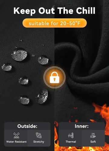 Vista 4 de BALEAF Pantalones de ciclismo de invierno para hombre, con acolchado 4D, térmicas, resistentes al agua, para ciclismo, para clima frío, bolsillos