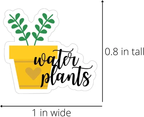 Vista 2 de Stormy Creatives Pegatinas recordatorias para plantas acuáticas, 84