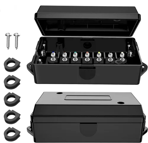 Vista 16 de Nilight - 50048R Caja de Conexiones Eléctrica de 7 Vías para Remolque, Conector de Cable para Remolque de 7 Terminales, Caja de Conexiones