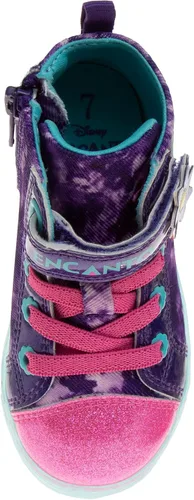 Vista 4 de Disney Encanto Shoes - Tenis de lona para niña Mirabel Luisa Isabella personaje de princesa atléticos casuales de lona sin cordones bebéniña