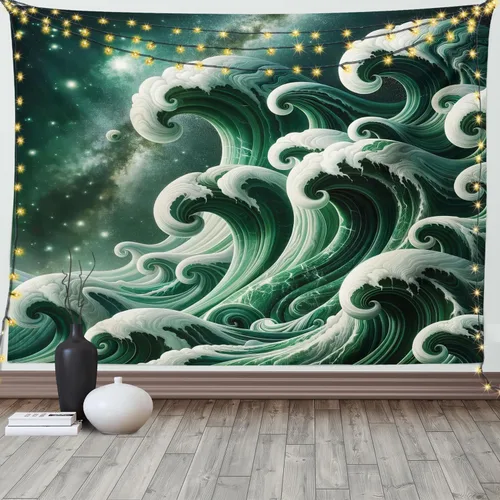 Vista 250 de Ambesonne Tapiz de arte afro, hombre negro fuerte con una corona de trazos impresión de pintura moderna, decoración de tela para colgar en la pared