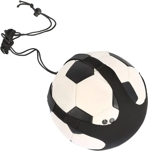 Vista 6 de CHICIRIS Entrenador de pelota de fútbol, niños Fútbol Fútbol Kick Trainer Habilidades Práctica Ejercicios Entrenamiento Cinturón de Cintura
