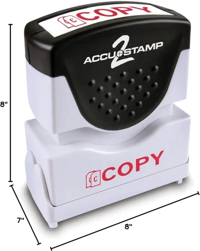 Vista 4 de ACCUSTAMP 2 035594 - Sello de obturador con copia roja Microban 1 5/8 x 1/2