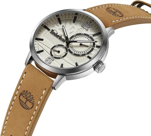 Vista 2 de Timberland Reloj multifunción para hombre, Beige Bronceado, Vestido Deportivo