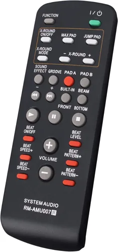 Vista 3 de Allimity RM-AMU007 RMAMU007 - Control remoto de repuesto compatible con Sony Mini Hi-Fi Component System FST-ZUX9 LBT-ZUX9 SS-ZUX9 HCD-ZUX9 SS-ZUX9P