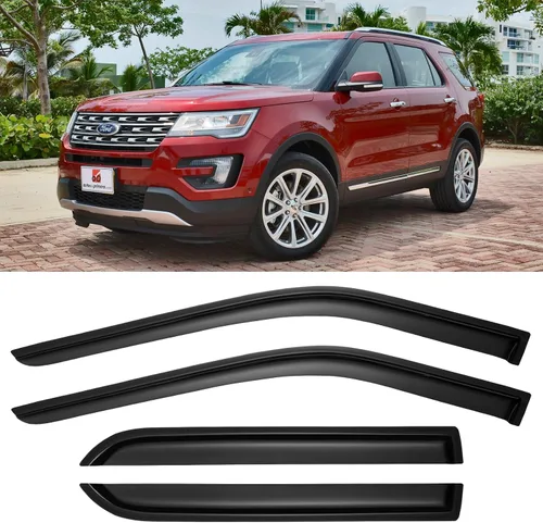 Vista 37 de Visores para ventanas y protectores contra la lluvia para Ford F150 de cabina estándar 1980-1996, Deflectores de viento y protectores para ventanas
