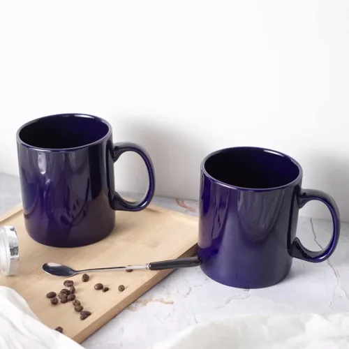 Vista 6 de BYCNZB Juego de 2 tazas de café de cerámica súper grandes de 30 onzas (cobalto)
