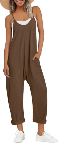 Vista 10 de AUTOMET - Enterizos para mujer, casuales, de verano, cómodos, sueltos, holgados, modernos Verde Armada (ArmyGreen)