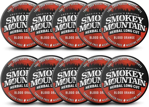 Vista 13 de Smokey Mountain Rapé a Base de Hierbas de Corte Largo – Melocotón – Caja de 10 Latas - Rapé Libre de Tabaco y Nicotina