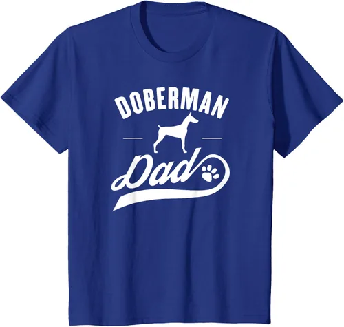 Vista 53 de Doberman Dad - Camiseta para amante del dueño del perro, Negro, S