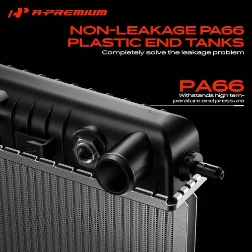 Vista 5 de A-Premium Conjunto de radiador de refrigerante del motor compatible con Ford Mustang 2005 2006 2007 2008 2009 2010 2011 2012 2013 2014, 3.7L 4.0L