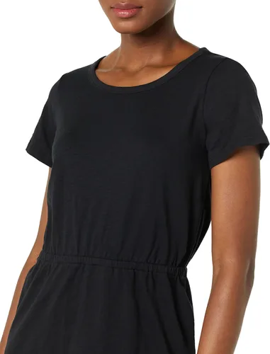 Vista 5 de Tienda Essentials Minidress de algodón de manga corta y cintura elástica para mujer