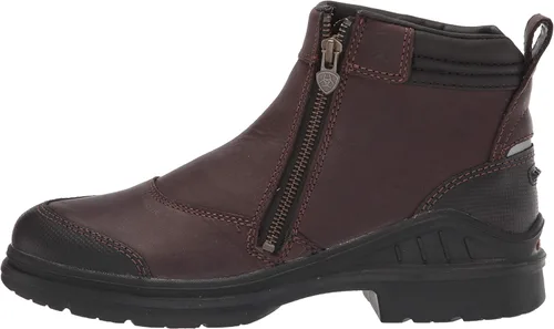 Vista 8 de Ariat Barnyard - Botas de trabajo con cremallera lateral, cómodas botas impermeables para mujer, Café Oscuro, 5.5