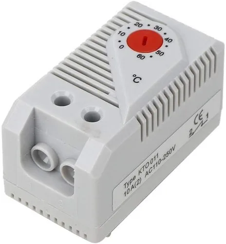 Vista 5 de Interruptor de termostato mecánico de 110V-250V 0-60 Controlador de temperatura compacto ajustable normalmente eléctrico (1.8 x 1.7 x 1.3 pulgadas)