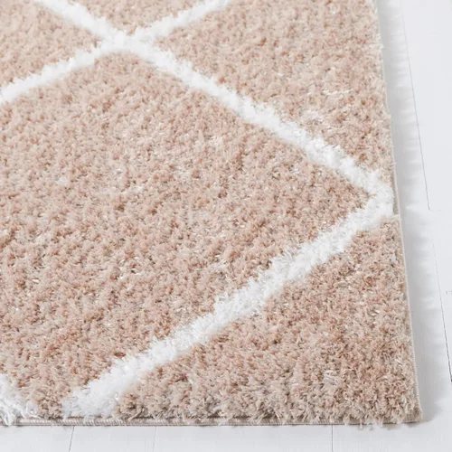 Vista 5 de SAFAVIEH Tahoe Shag Collection - Alfombra para pasillo, 2 x 9 pies, diseño de enrejado, no desprende pelusa y de fácil cuidado, 1.2 pulgadas