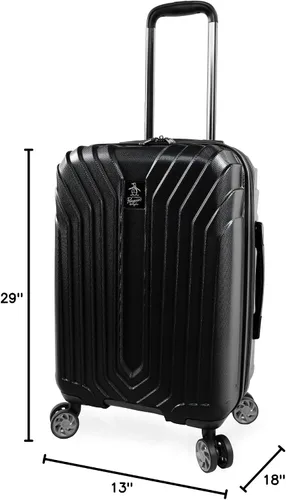 Vista 9 de ORIGINAL PENGUIN Blake Spinner Maletas Negro, 2 piezas, Negro -, Blake - Juego de equipaje giratorio (2 piezas)