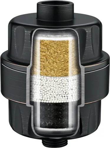 Vista 13 de BRIGHT SHOWERS Paquete de 2 cartuchos de filtro de ducha de repuesto para agua dura, filtro universal de alto rendimiento de 3 etapas que elimina