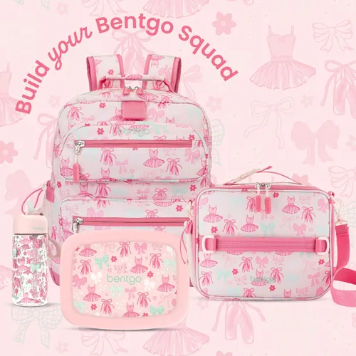Vista 7 de Bentgo Bolsa de almuerzo con estampado para niños, doble aislamiento, reutilizable, para niños de más de 3 años, correa ajustable; sostiene
