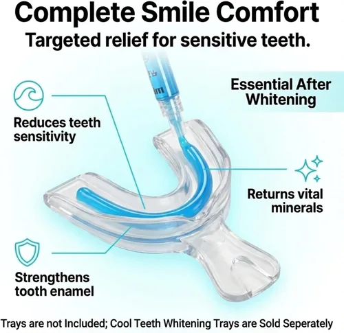 Vista 8 de Gel de remineralización, 5 jeringas de gel. Remineraliza y reduce la sensibilidad de los dientes después del blanqueo.