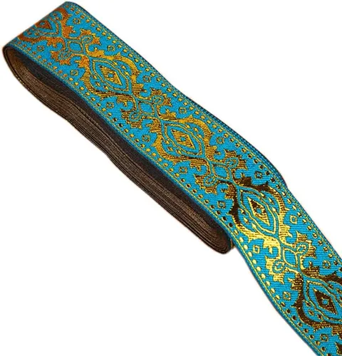 Vista 9 de MSCFTFB Diseños étnicos - Cinta jacquard tejida con flecos para accesorios de ropa, correas de adorno, cinturones, collares, manualidades, ancho