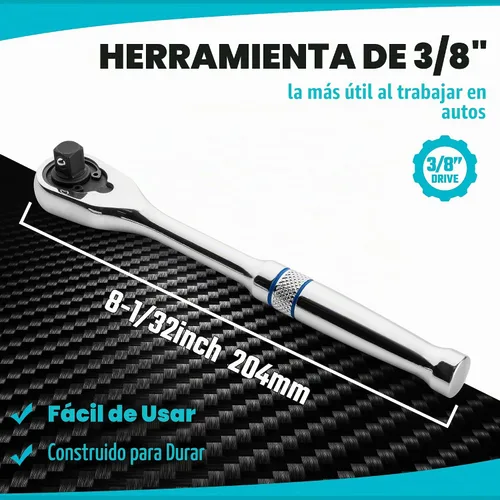 Vista 4 de DURATECH Llave de trinquete de accionamiento de 3/8