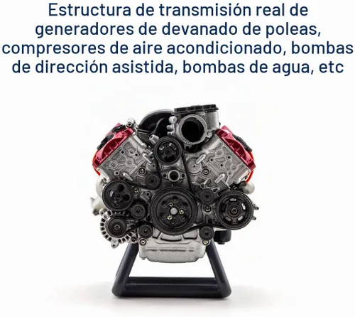 Vista 6 de ZOSTER V8 Modelo de motor de combustión interna MAD RC Simulación Dinámica Kit Versión Modelo de motor para AX90104 SCX10Ⅱ Capra VS4-10 Pro/Ultra