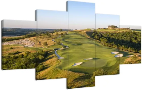 Vista 35 de chenchenArt Payne's Valley Golf Course 19th Hole - Arte de pared para sala de estar, dormitorio, baño, decoración del hogar, campo de golf