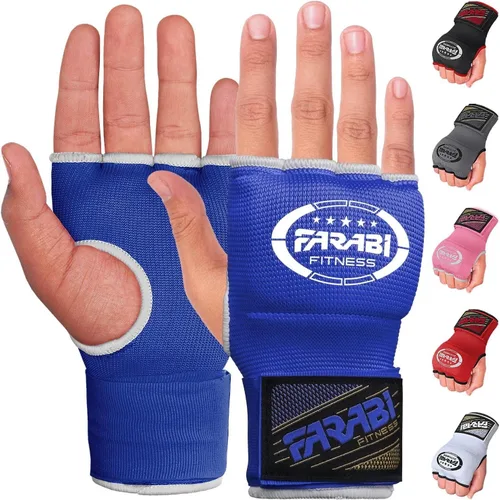 Vista 9 de Boxing Hand Wraps Gel Padded Inner Gloves Elastic for Men & Women Boxing Wraps with Quick 32 Inches Long Wrist Straps, for MMA, Muay Thai