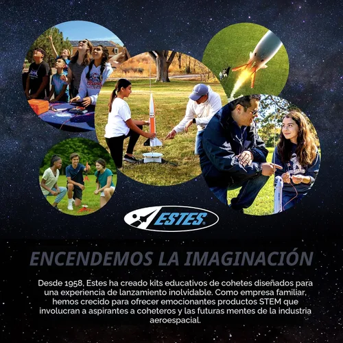 Vista 7 de Estes 1441 Journey Kit de construcción de cohetes para principiantes, kit de modelo de cohete volador para mayores de 10 años, incluye almohadilla