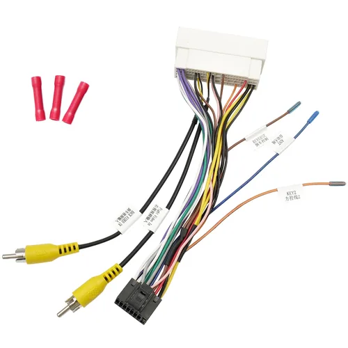 Vista 8 de Radio Stereo Wiring Harness Adapter Replacement for Hyundai Kia Conector de radio de 36 pines, arnés de cable estéreo ISO de 16 pines compatible