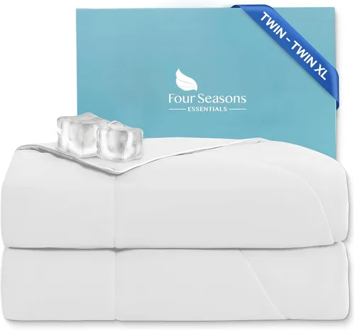 Vista 12 de Four Seasons Essentials Edredón refrescante - Tamaño King 106 x 90 pulgadas - Gris