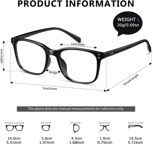 Vista 2 de kimorn Lentes ultraligeros con luz azul para mujeres y hombres, para comodidad durante todo el día, antirreflejos UV y fatiga ocular