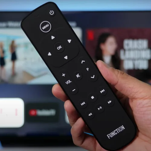 Vista 5 de Function101 F101-ATVRM Control remoto de botón de reemplazo para Apple TV Conectividad infrarroja 2 pilas AAA incluidas