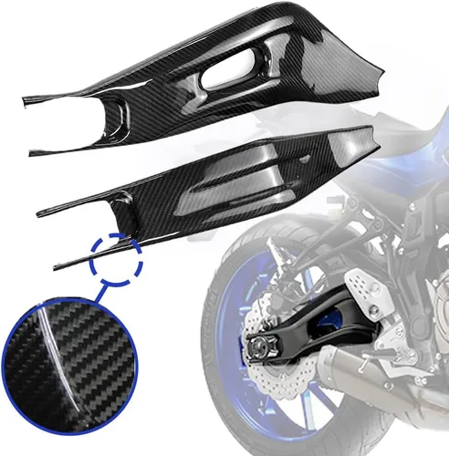 Vista 15 de Cubiertas de entrada de aire de fibra de carbono para motocicleta, panel de protección lateral del tanque, modificación de carenado para Yamaha