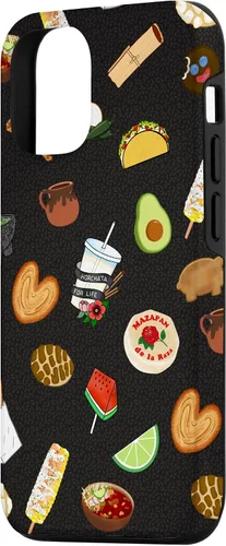 Vista 2 de Funda para iPhone 12/12 Pro Black Antojitos Mexican Food Latino Tacos Pan Dulce