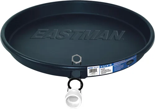 Vista 10 de Bandeja de drenaje para calentador de agua Eastman con guarniciones de PVC, compresión de 20 pulgadas ID x 22 pulgadas OD, 60076