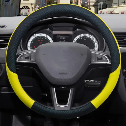 Vista 5 de Funda para volante de coche Dacia Sandero Stepway Logan Dokker Lodgy, piel sintética