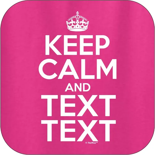 Vista 6 de Camiseta personalizada Keep Calm and Your Text Heliconia