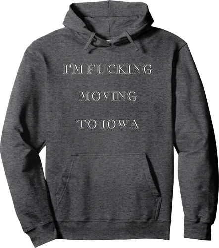 Vista 4 de Kamala Harris President 2020 - Sudadera con capucha I'm Fucking Moving To Iowa, Negro
