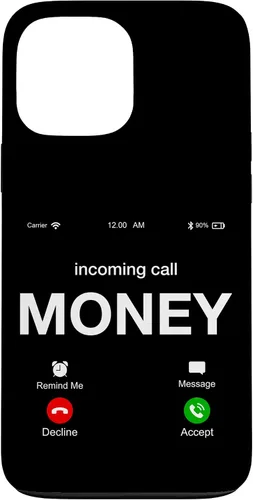 Vista 24 de Incoming Call Money is Calling Illustration Graphic Designs - Carcasa para iPhone 17