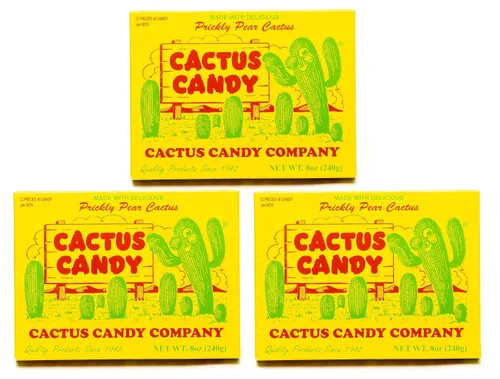 Vista 3 de Cactus Candy Company - Caja de 2 caramelos de cactus de tuna Arizona de 1/2 libra