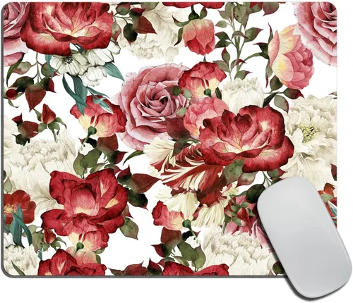 Vista 9 de Alfombrilla de mouse para mujer afroamericana, arte africano con cita para mujer, alfombrilla de mouse lavable con tela de licra, base de goma