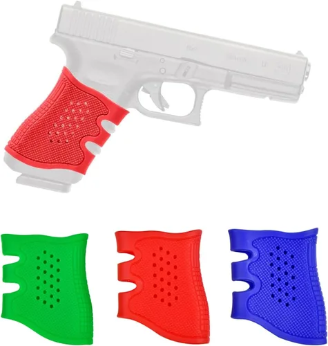 Vista 2 de Funda de agarre táctico de goma antideslizante con ventilación para Glock