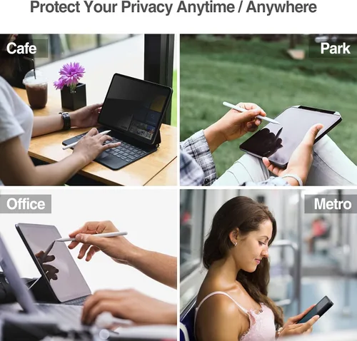 Vista 8 de ProCase Protector de pantalla de privacidad para iPad Mini 7ª (A17 Pro) 2024/Mini 6ª generación de 8.3 pulgadas 2021, protector de película