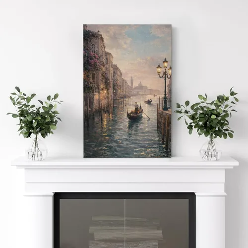 Vista 87 de wall26 Prado con álamos por Claude Monet - Arte moderno impresionista, arte en lienzo para el hogar, 12 x 18 pulgadas