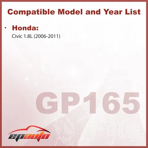Vista 2 de EPAuto GP165 (CA10165) Honda Filtro de aire de repuesto para motor de panel rígido con protección adicional para Civic (2006-2011), reemplazo