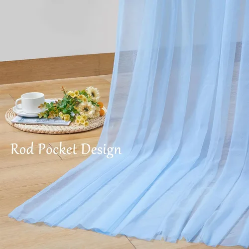 Vista 8 de Cortinas de fondo de tul azul de 10x10 para fiestas, cortina de fondo transparente para fotos de boda, cortinas para baby shower, fotografía, fiesta