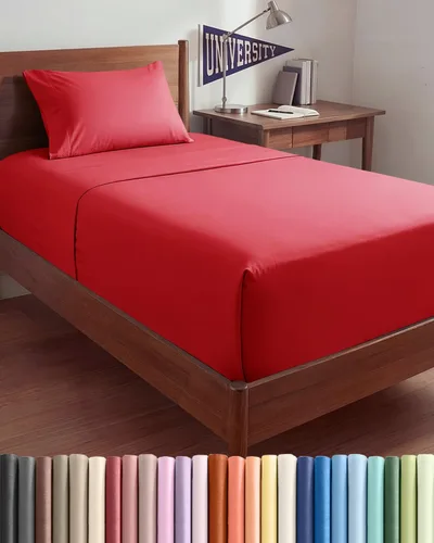 Vista 131 de Sábanas individuales de bolsillo extra profundo, sábanas transpirables y refrescantes de 3 piezas, juego de sábanas de lujo para hotel, suaves, sin