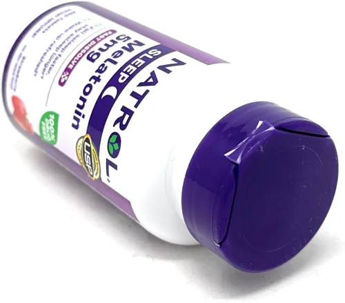 Vista 7 de Natrol® Melatonina tabletas de disolución rápida de 0,00018 oz sabor fresa 250, 1